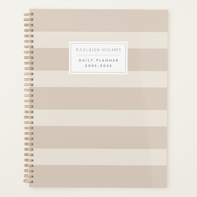 Planificateur minimaliste Beige (Devant)