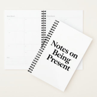 Planificateur Minimaliste "Notes sur la Présence"
