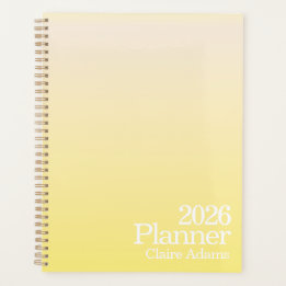 Planificateur ombré jaune moderne