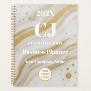 Planificateur Personnalisé Entreprise Marbre Or Lu