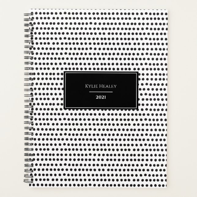 Planificateur personnalisé Polka Dot (Devant)