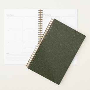 Planificateur personnalisé vert mousse
