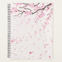 Planificateur personnel Fleurs de Sakura Rose esth