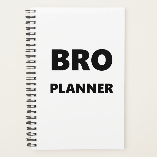Planificateur Pour Hommes Branner Police Noir Sur  (Devant)