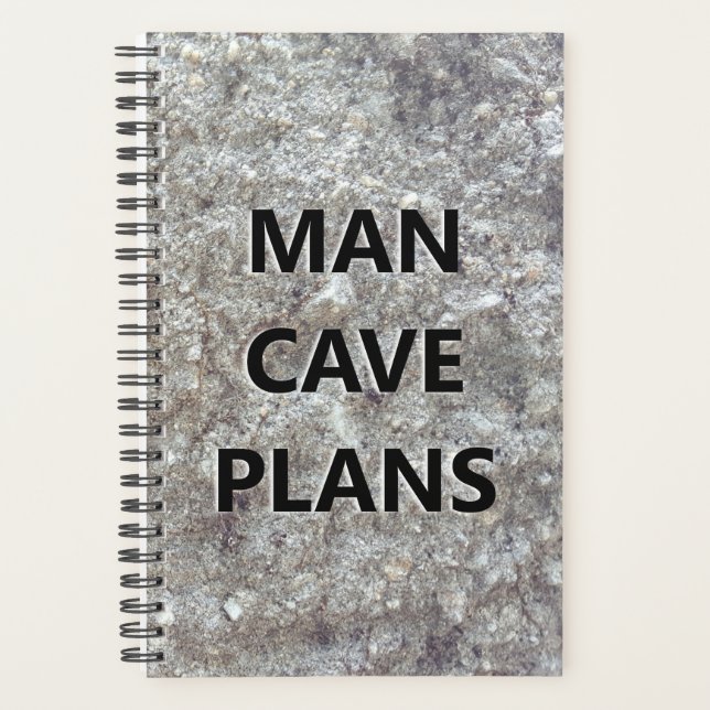 Planificateur Pour Hommes Plan Grotte Homme Gravé (Devant)