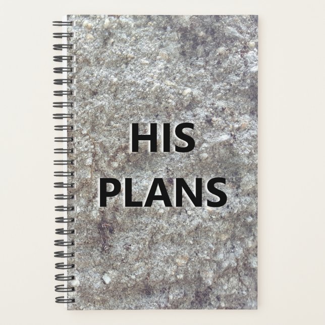 Planificateur Pour Hommes Ses Plans Gravés Pierre (Devant)