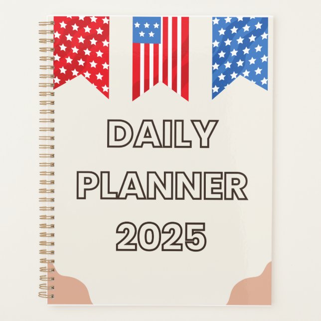 Planificateur quotidien 2025 (8,5 po x 11 po) (Devant)
