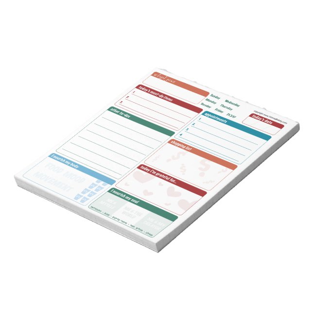 Planificateur quotidien 5x5 Bloc-notes hébreu/angl (Tourné)
