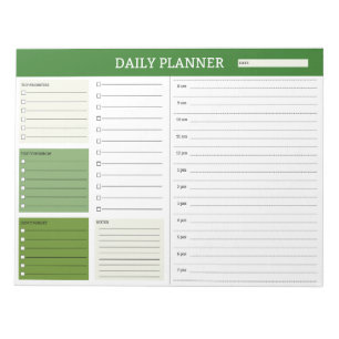 Planificateur quotidien avec Bloc-notes de planifi