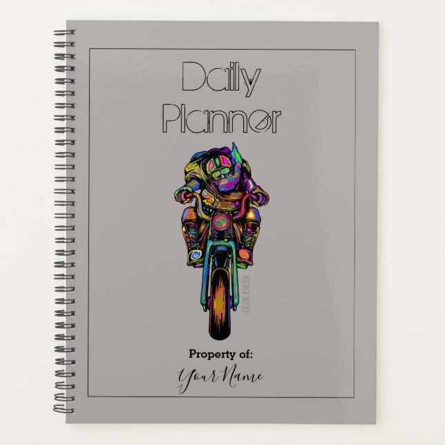 Planificateur quotidien - Biker - HAMbWG (Devant)
