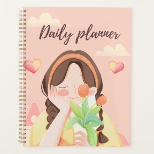 "Planificateur quotidien" Douce Fille avec Tulip