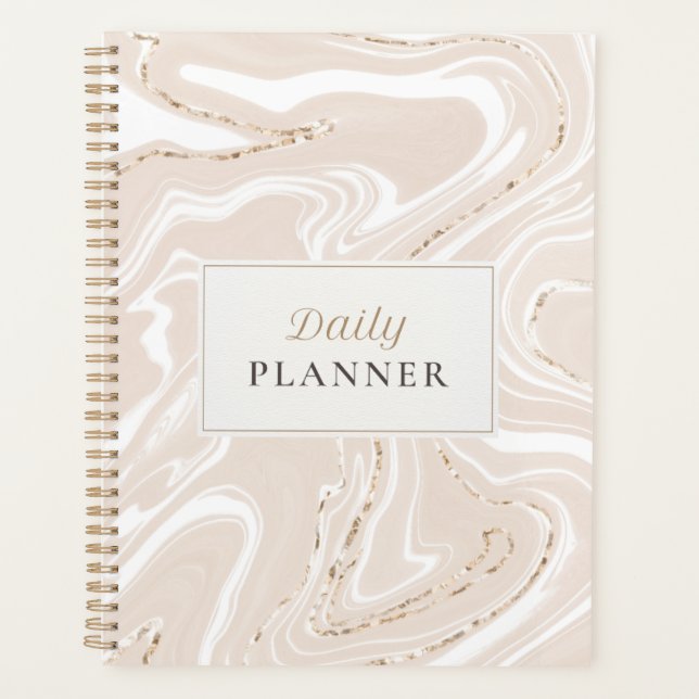 Planificateur quotidien minimaliste neutre (Devant)