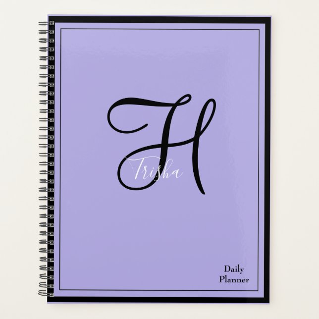 Planificateur quotidien Monogram avec couverture d (Devant)
