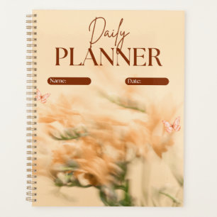 Planificateur quotidien papillon et floral esthéti