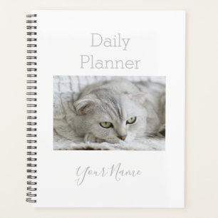 Planificateur quotidien Photo Chat Blanc - HAMbWG