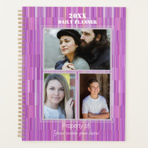 Planificateur quotidien photo Violet HAMbyWG