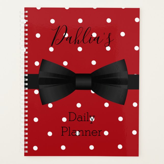 Planificateur quotidien - Points polka - HAMbWG (Devant)