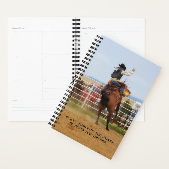 Planificateur Rodeo Saddle Bronc (Devant avec enveloppe)