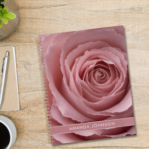 Planificateur rose rose personnalisé moderne tenda