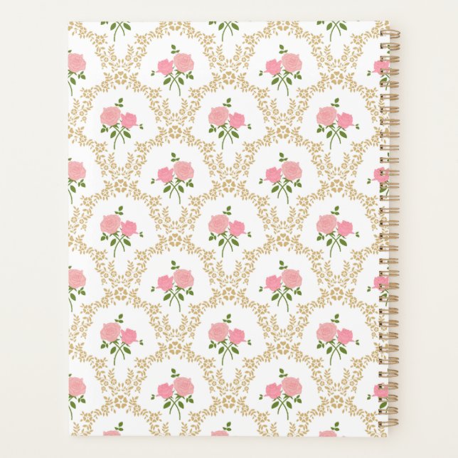 Planificateur Rose vintage (Dos)