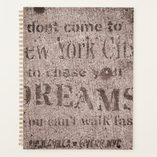 Planificateur "Sidewalk Dreams-Little Italy, NYC"