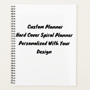 Planificateur Spiral Noir Personnalisé