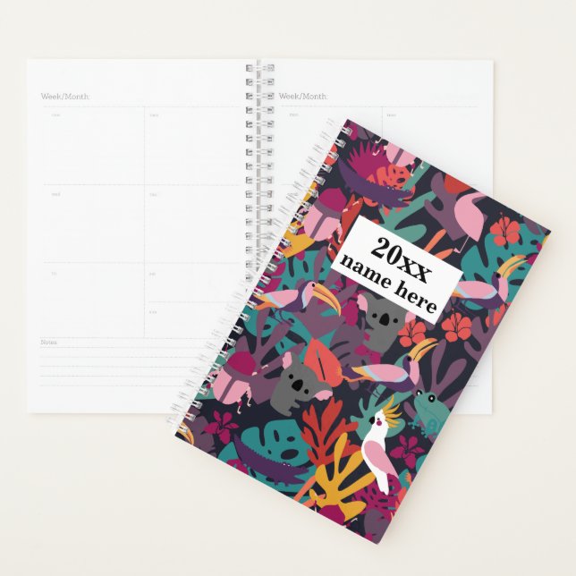 Planificateur Tropical personnalisé (Devant avec enveloppe)
