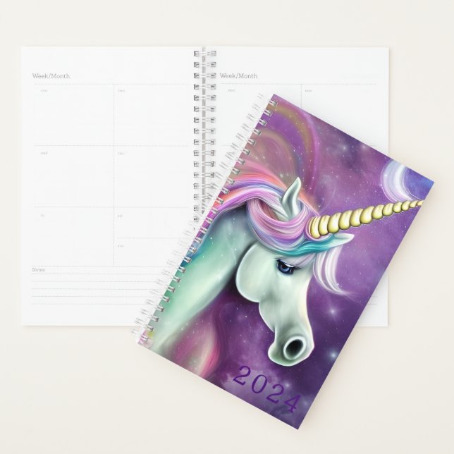 Planificateur Unicorn 2024 (Devant avec enveloppe)