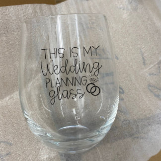 Planification mariage, Mariée pour être Verre à vi