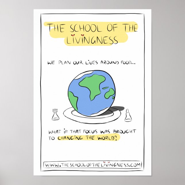 Planifier nos vies autour de la nourriture Poster (Devant)