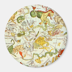 Planisphæri Cœleste 1698 - Astrology Chart #1 Magnet