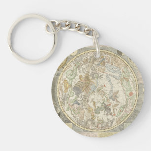 Planisphaerii Coelestis Hemisphaerium Keychain