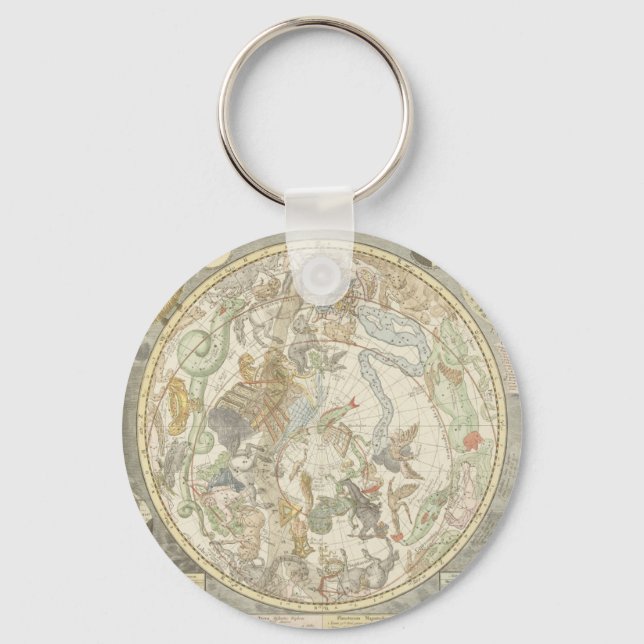 Planisphaerii Coelestis Hemisphaerium Keychain (Front)