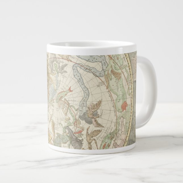 Planisphaerii Coelestis Hemisphaerium Large Coffee Mug (Front Right)