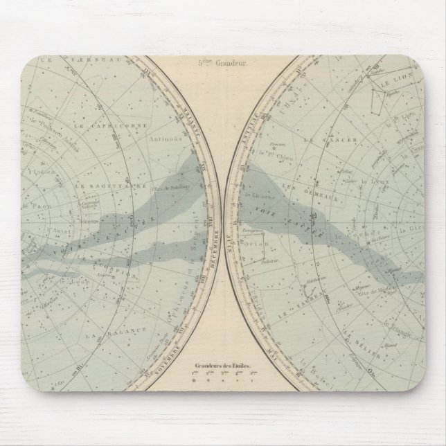 Planisphere Celeste Hemisphere Mouse Pad (Front)