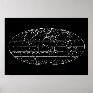 planisphere world map wall decor