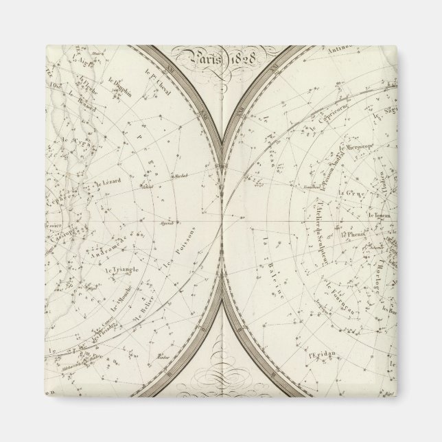 Planispheres celestes - Celestial Magnet (Front)