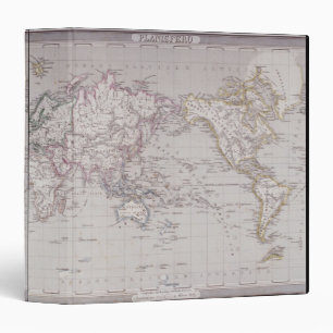 Planispheric Map of the World Binder