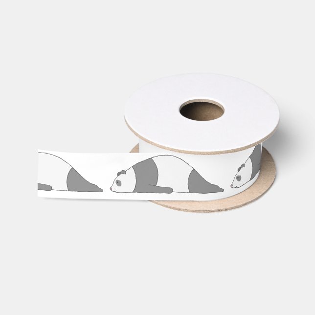 Planking Panda Satin Ribbon (Spool)