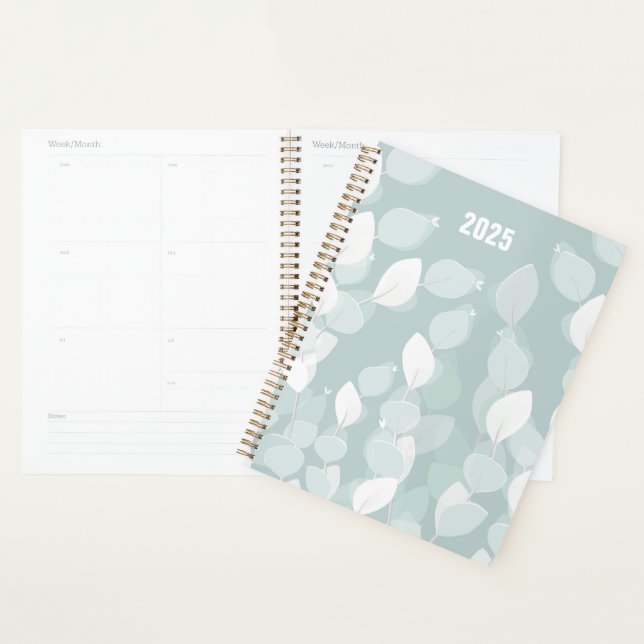Planner 2025 -Botanical Eucalyptus Dreams & Goals  (Display)
