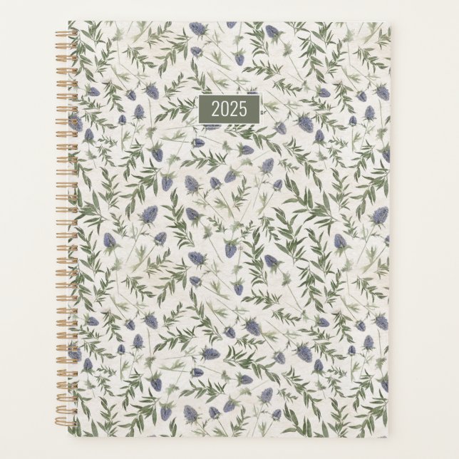 Planner 2025 Fleurs de chardon (Devant)