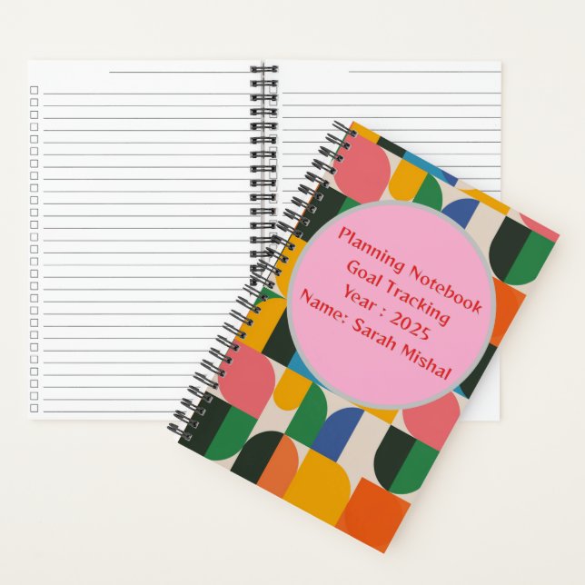 Planner and Goal Setting Notebook | Stay organized (Inside)