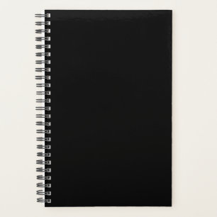 Planner Black Colour Simple Plain Black