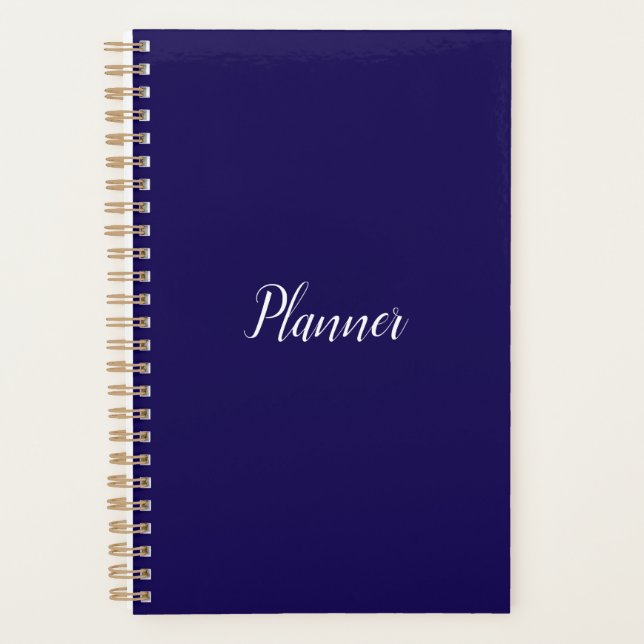 Planner bleu foncé - Petit (Devant)