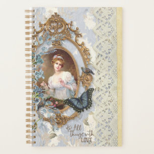 Planner bleu victorien