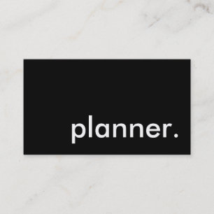 planner. business card