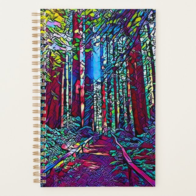 Planner California Redwood Trees (Stained Glass)  (Front)