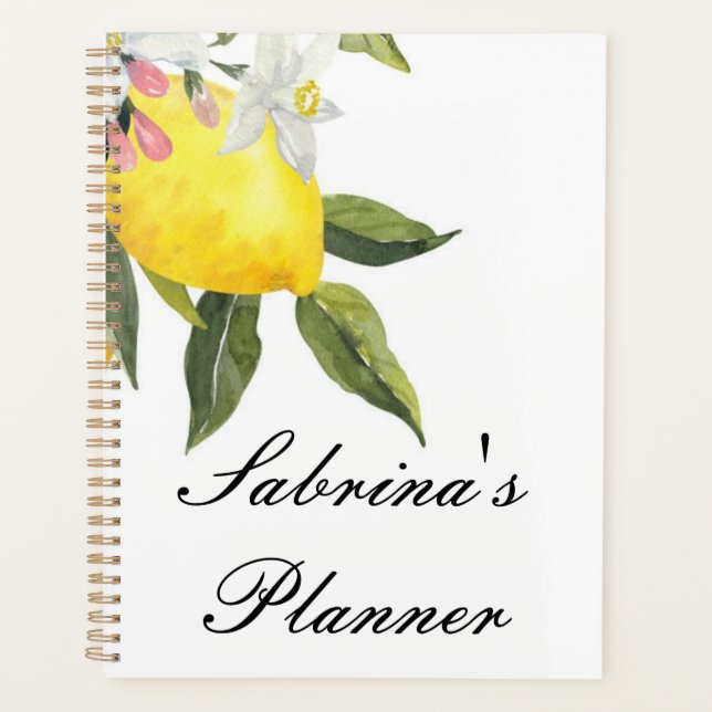 planner citrons personnalisés (Devant)