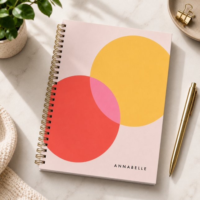 Planner | Custom Abstract Colour Block Organizer (Personalized abstract planner with custom name for schedules, goals, notes, and routines.
)
