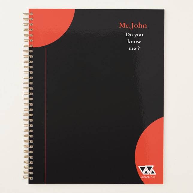 Planner-Do you Know Me? Planner (Front)